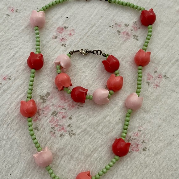 Vintage Gymboree 4 pc outfit dress purse necklace and bracelet - Picture 10 of 10